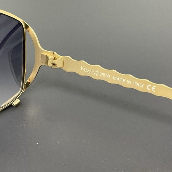 Yves Saint Laurent Vintage Gradient Sunglasses YSL 6056 y116 Gold & Silver main image 6
